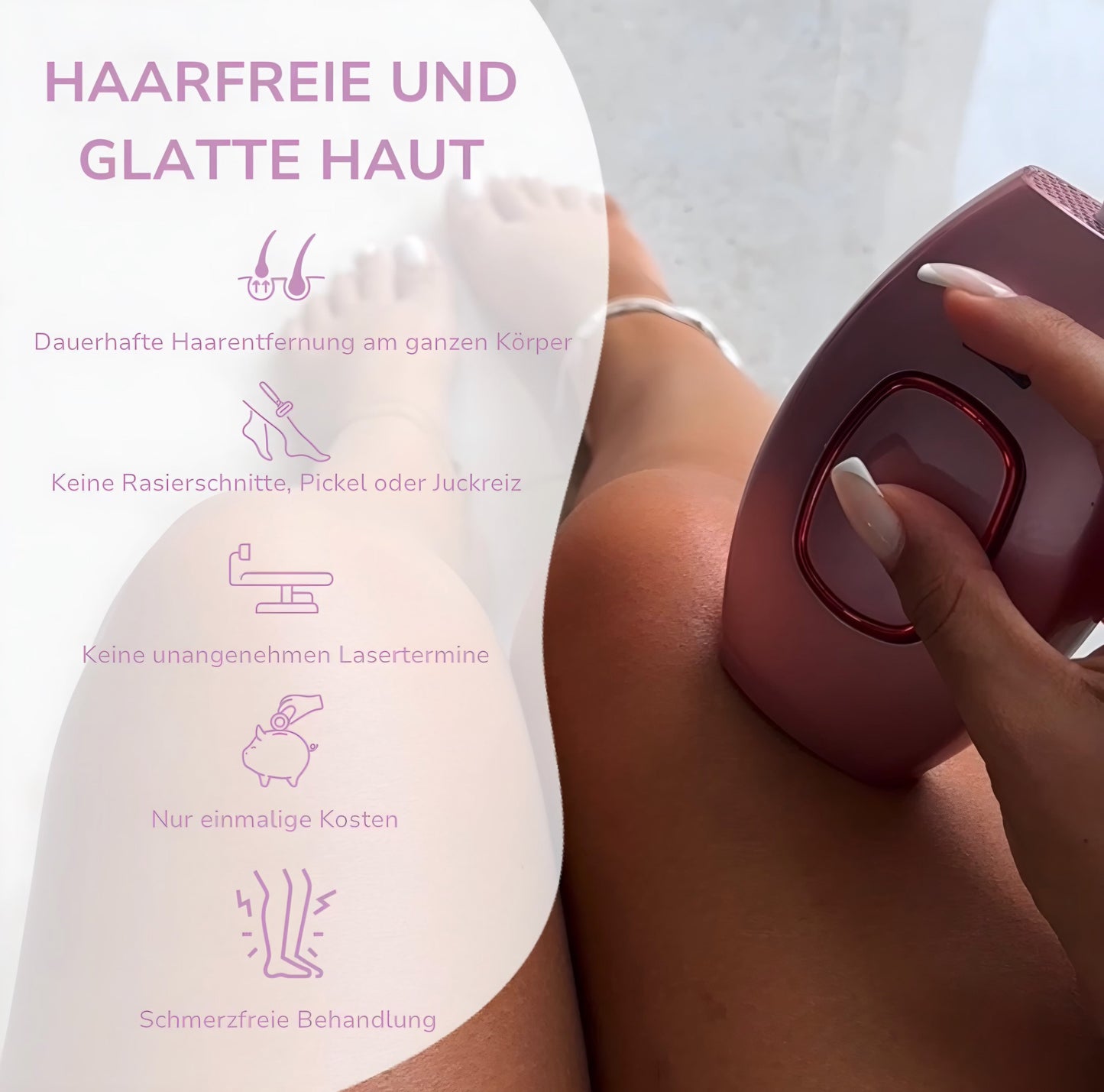 HaarMony IPL Hair Remover I Die führende Laser-Haar-Entfernung für Zuhause