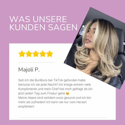 (1+1 Gratis) HaarMony BunBun Lockenwickler - Hitzefrei, Pflegend und Perfekt für den Salon-Look zu Hause!